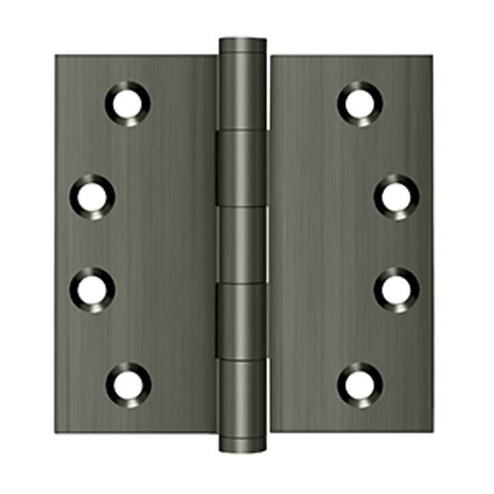 Deltana - 4" x 4" Square Hinges, Solid Brass Hinges