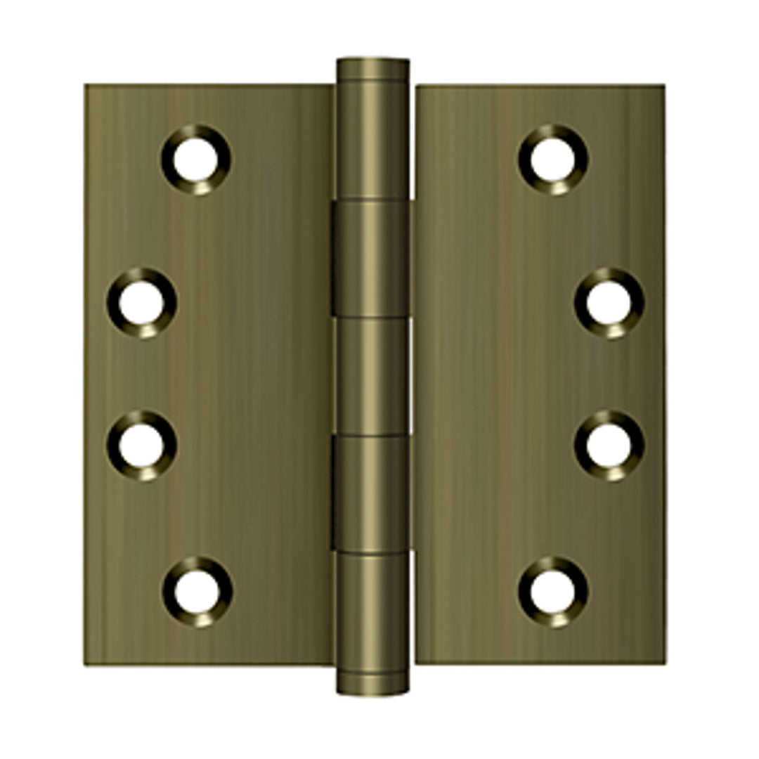 Deltana - 4" x 4" Square Hinges, Solid Brass Hinges