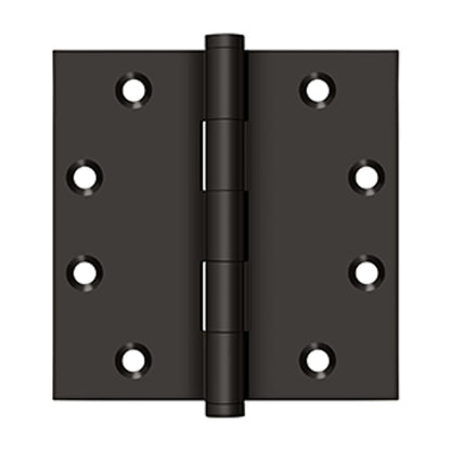 Deltana - 4-1/2" x 4-1/2" Square Hinges, Solid Brass Hinges