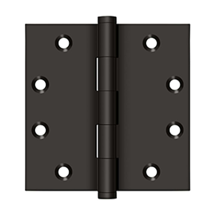 Deltana - 4-1/2" x 4-1/2" Square Hinges, Solid Brass Hinges