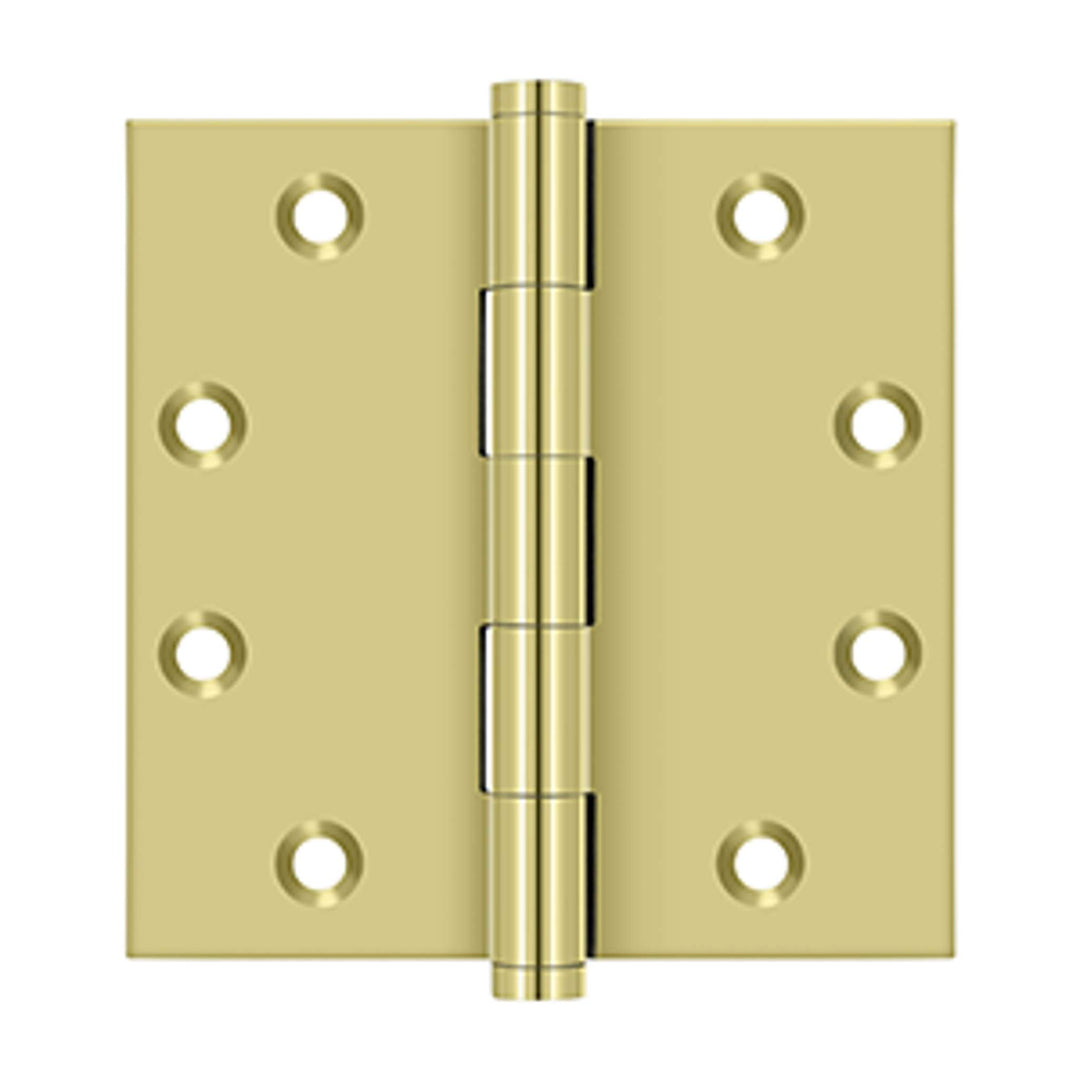 Deltana - 4-1/2" x 4-1/2" Square Hinges, Solid Brass Hinges