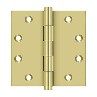 Deltana - 4-1/2" x 4-1/2" Square Hinges, Solid Brass Hinges