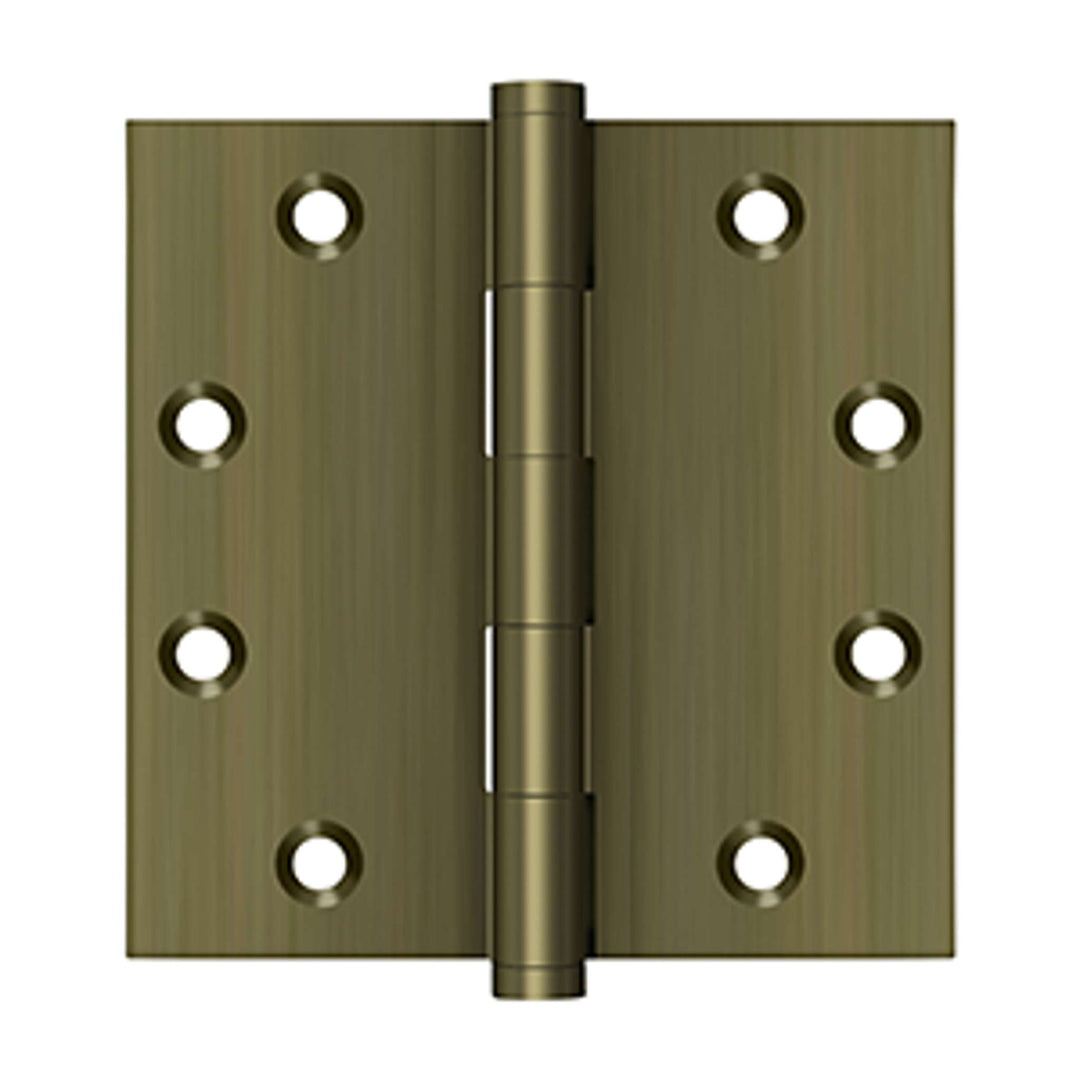 Deltana - 4-1/2" x 4-1/2" Square Hinges, Solid Brass Hinges