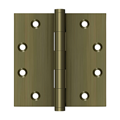 Deltana - 4-1/2" x 4-1/2" Square Hinges, Solid Brass Hinges