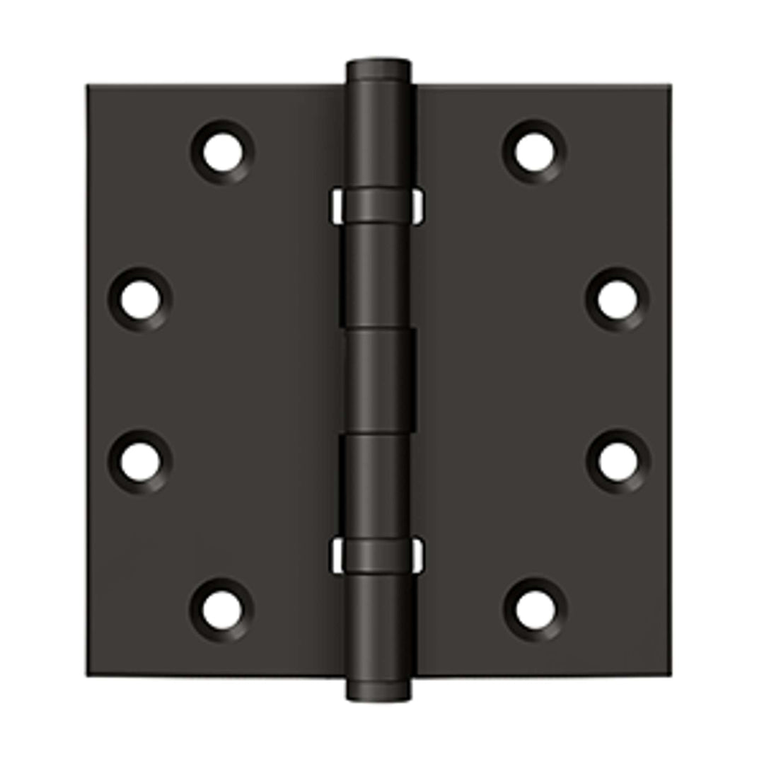 Deltana - 4-1/2" x 4-1/2" Square Hinges, Ball Bearings, Solid Brass Hinges