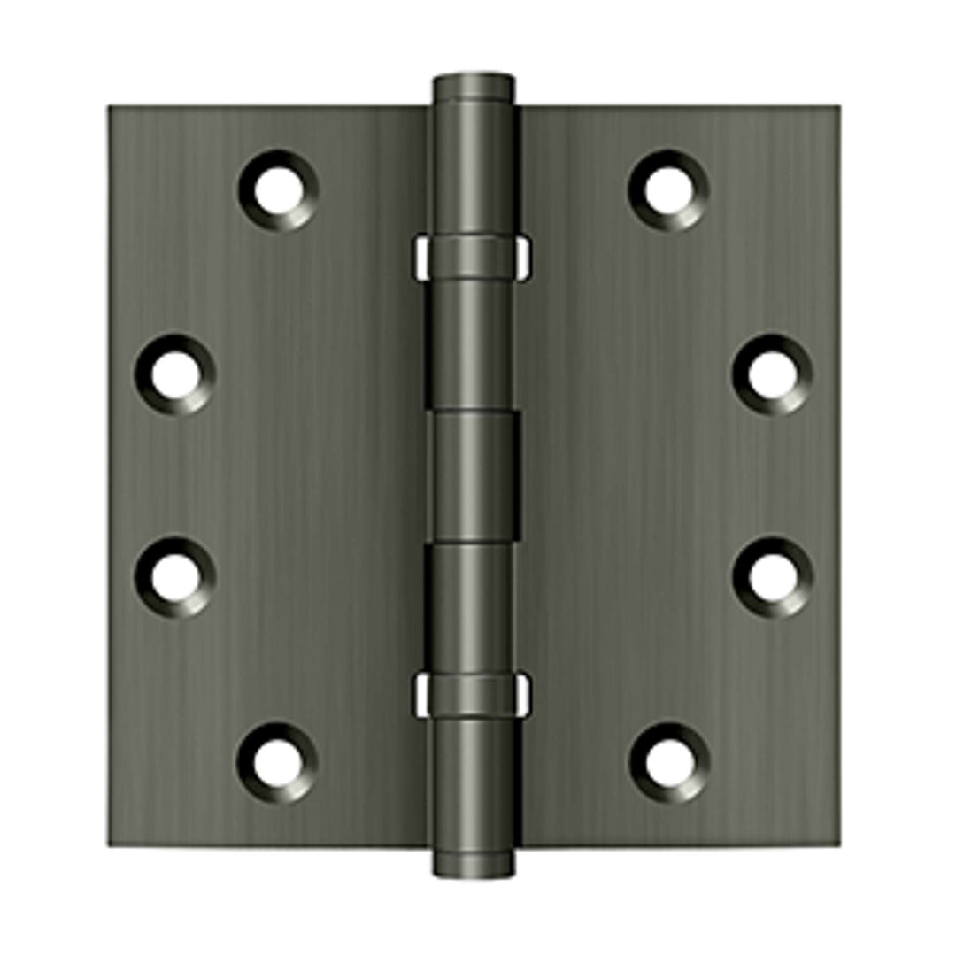 Deltana - 4-1/2" x 4-1/2" Square Hinges, Ball Bearings, Solid Brass Hinges