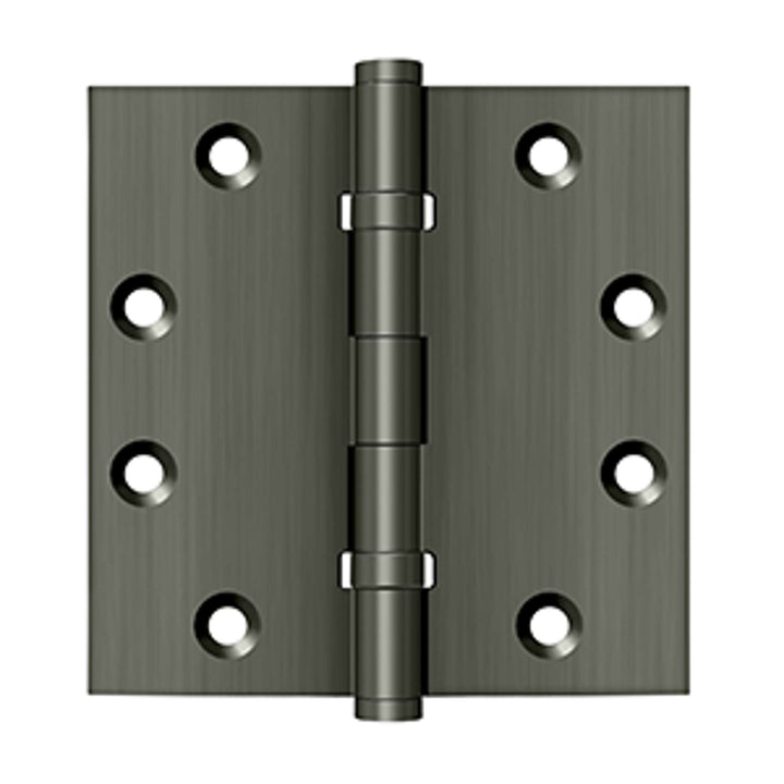 Deltana - 4-1/2" x 4-1/2" Square Hinges, Ball Bearings, Solid Brass Hinges