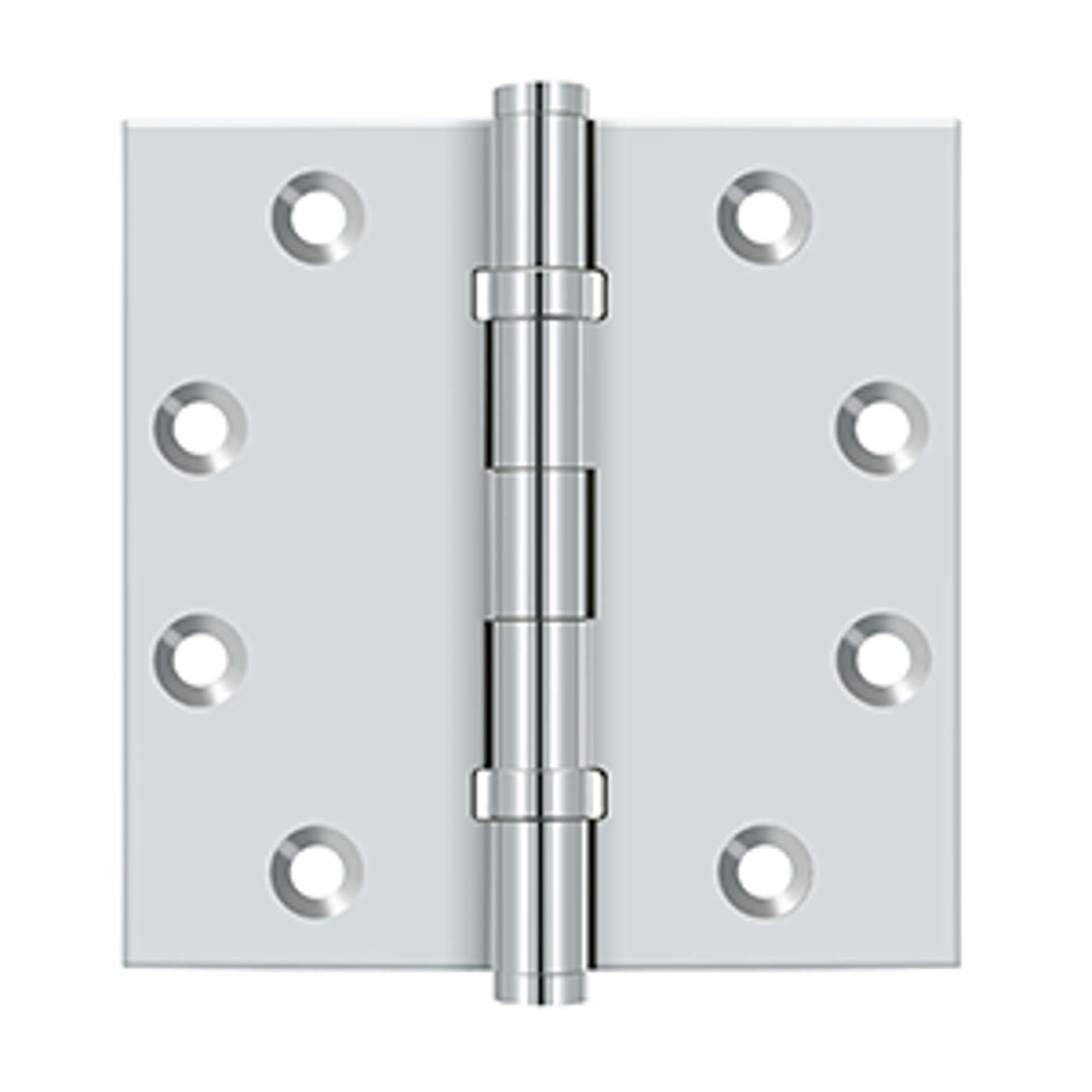 Deltana - 4-1/2" x 4-1/2" Square Hinges, Ball Bearings, Solid Brass Hinges