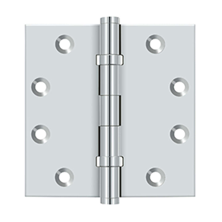 Deltana - 4-1/2" x 4-1/2" Square Hinges, Ball Bearings, Solid Brass Hinges