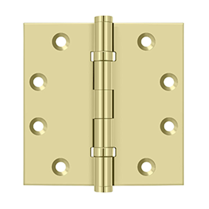 Deltana - 4-1/2" x 4-1/2" Square Hinges, Ball Bearings, Solid Brass Hinges