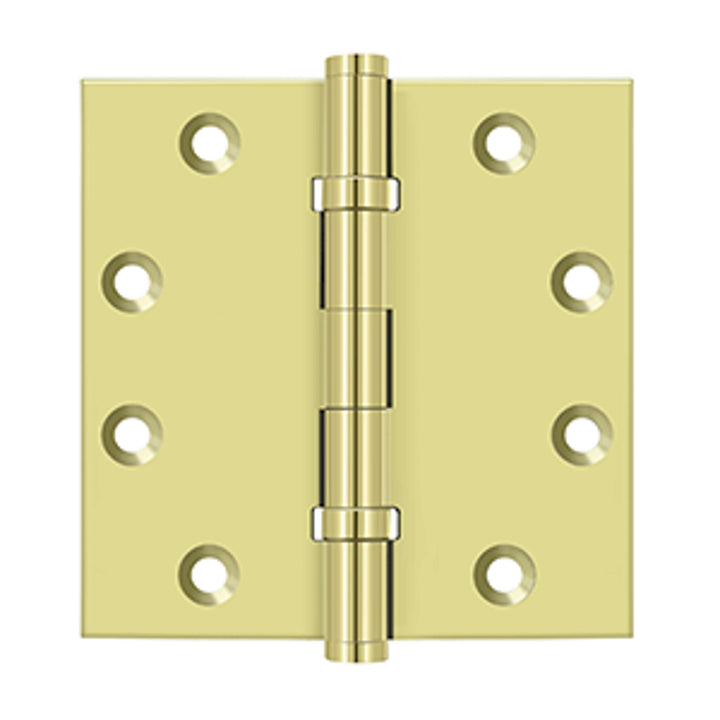 Deltana - 4-1/2" x 4-1/2" Square Hinges, Ball Bearings, Solid Brass Hinges