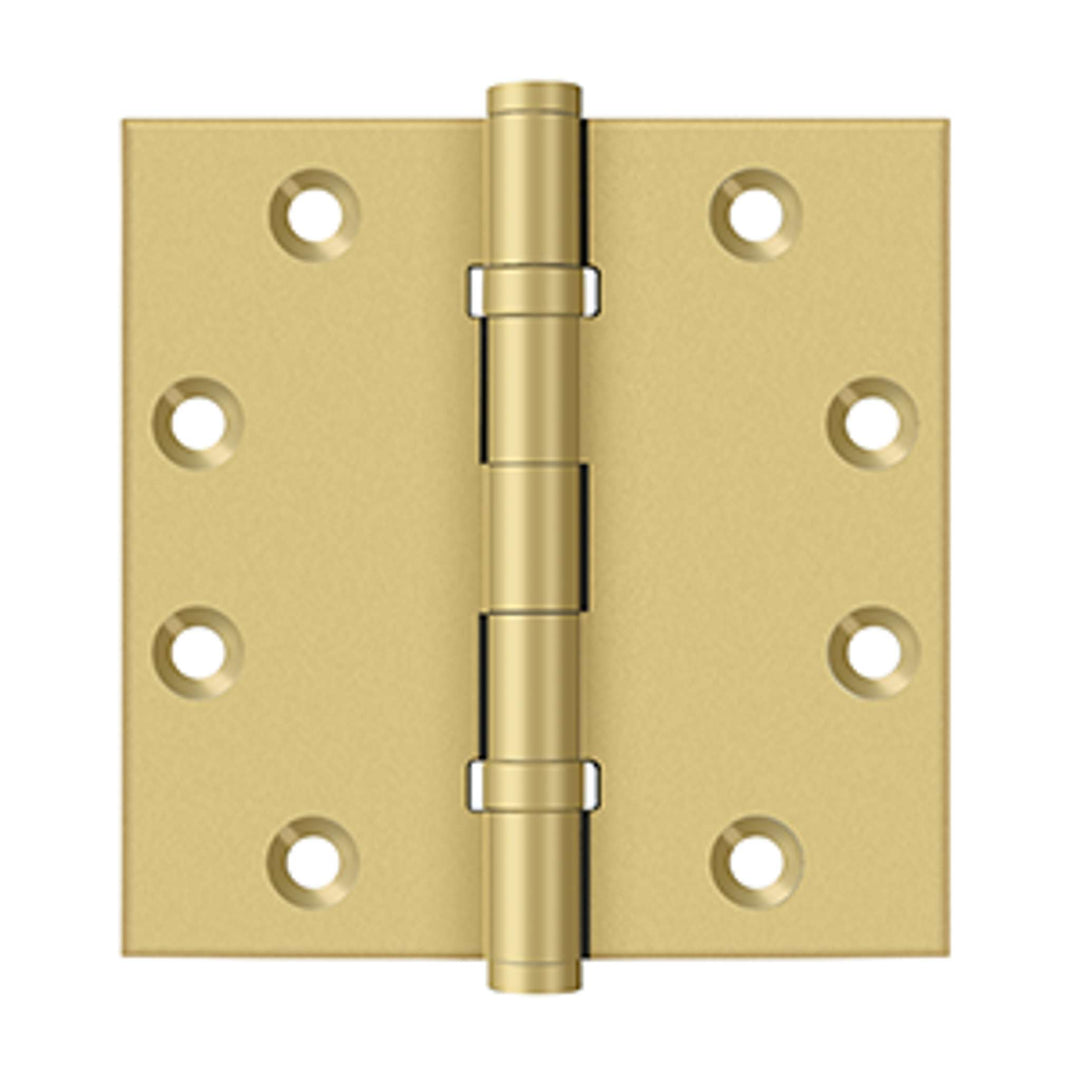 Deltana - 4-1/2" x 4-1/2" Square Hinges, Ball Bearings, Solid Brass Hinges