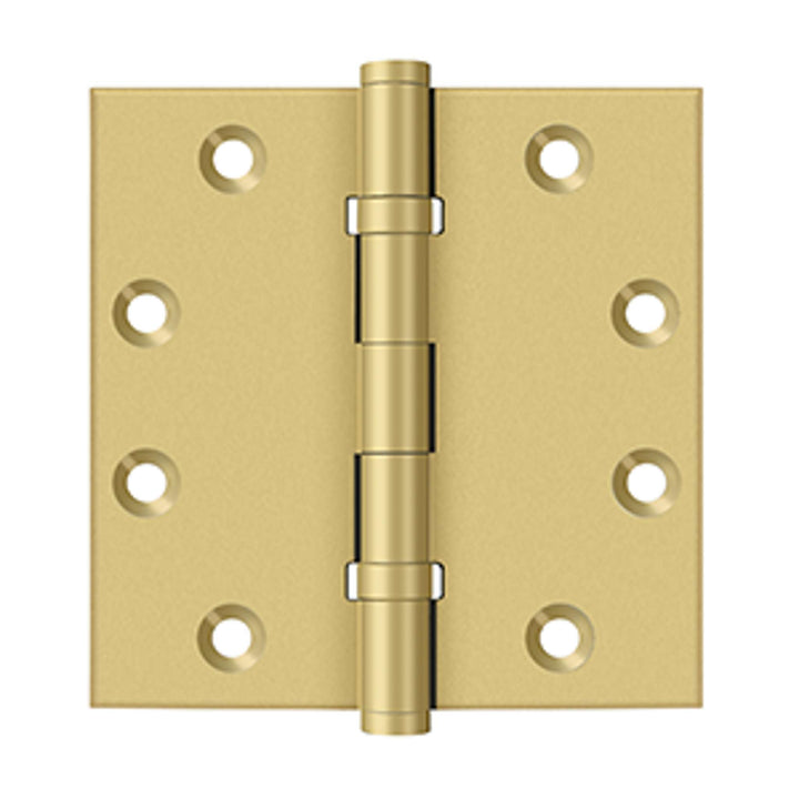 Deltana - 4-1/2" x 4-1/2" Square Hinges, Ball Bearings, Solid Brass Hinges