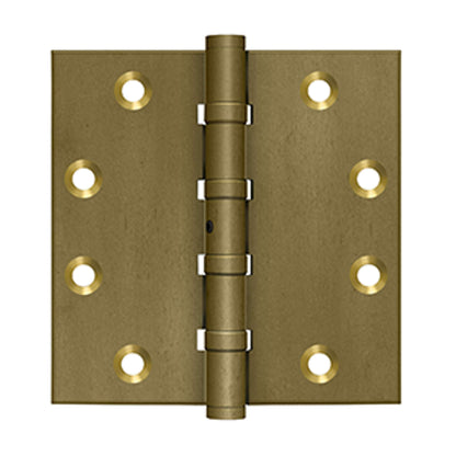 Deltana - 4-1/2" x 4-1/2" Square Hinges, Ball Bearings, Distressed Hinges