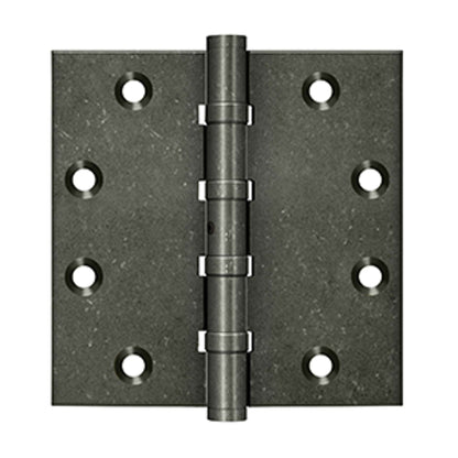 Deltana - 4-1/2" x 4-1/2" Square Hinges, Ball Bearings, Distressed Hinges