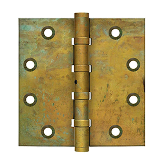 Deltana - 4-1/2" x 4-1/2" Square Hinges, Ball Bearings, Distressed Hinges