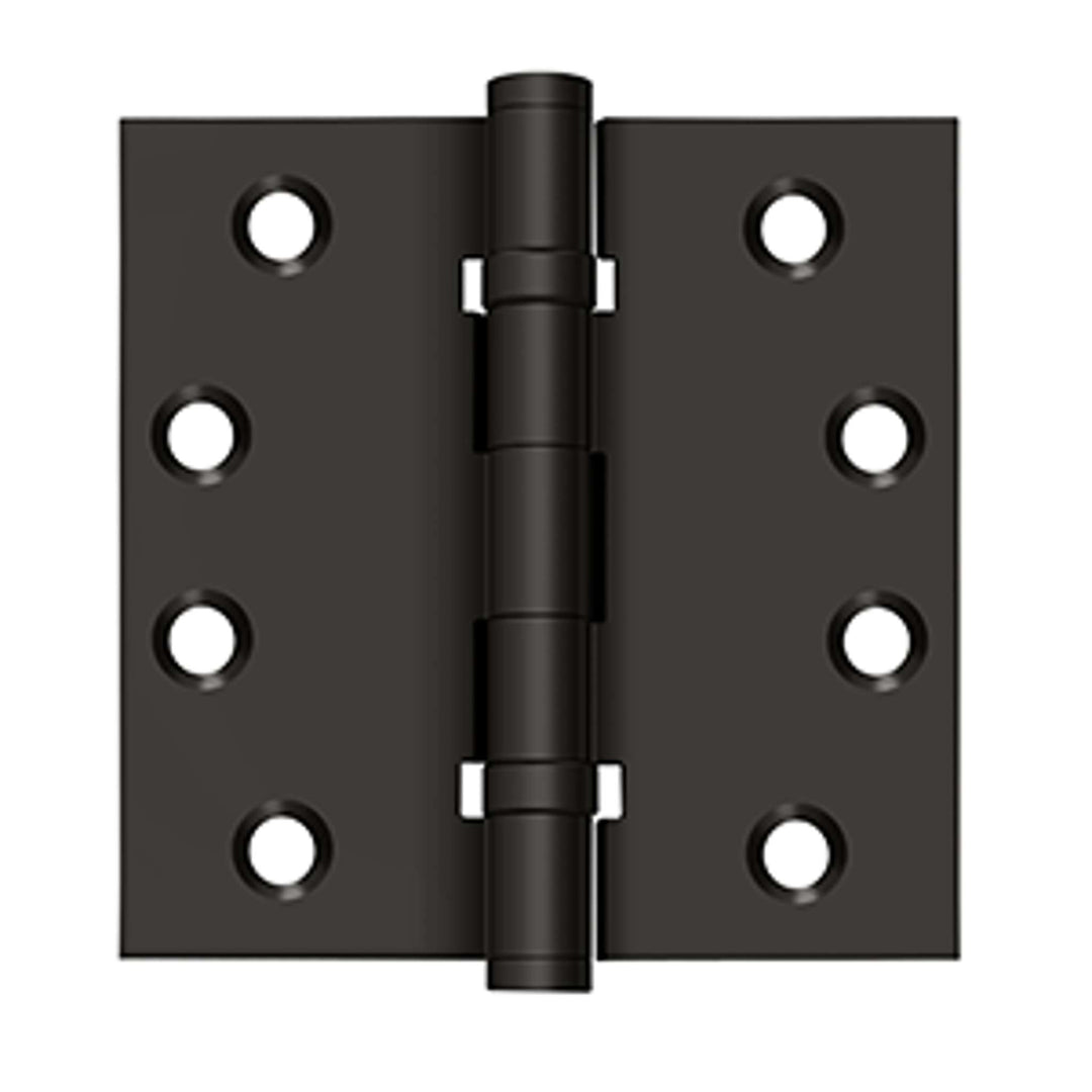 Deltana - 4" x 4" Square Hinges, Ball Bearings, Solid Brass Hinges