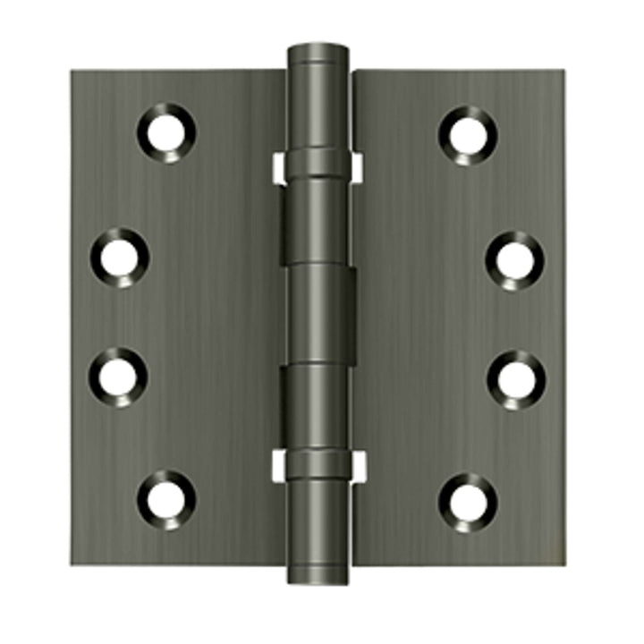 Deltana - 4" x 4" Square Hinges, Ball Bearings, Solid Brass Hinges