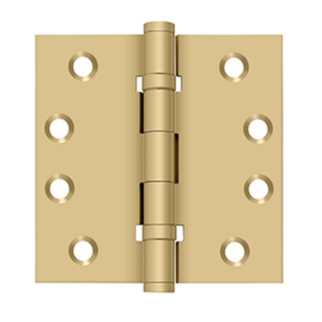 Deltana - 4" x 4" Square Hinges, Ball Bearings, Solid Brass Hinges