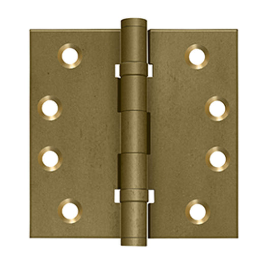 Deltana - 4" x 4" Square Hinges, Ball Bearings, Distressed Hinges