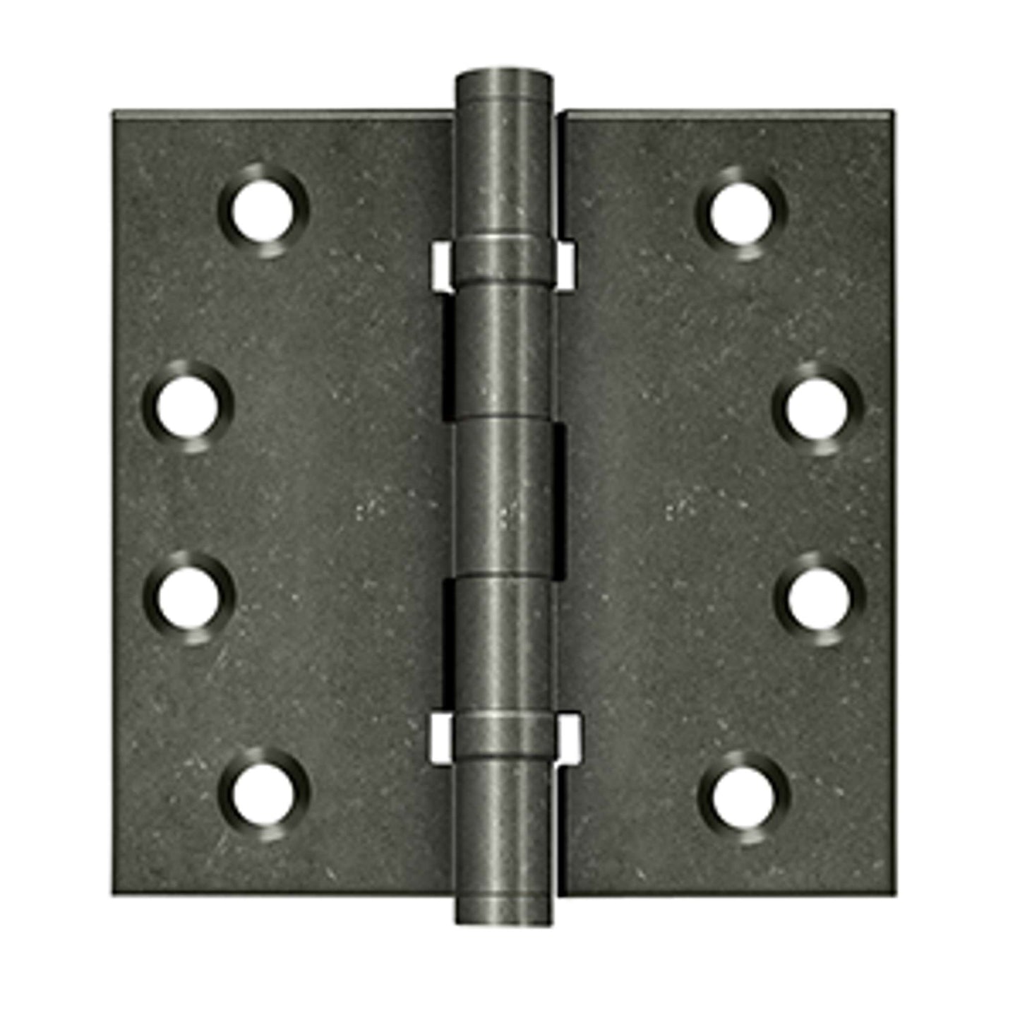 Deltana - 4" x 4" Square Hinges, Ball Bearings, Distressed Hinges