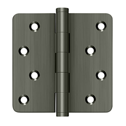 Deltana - 4" x 4" x 1/4" Radius Hinges / Zig-Zag, Solid Brass Hinges