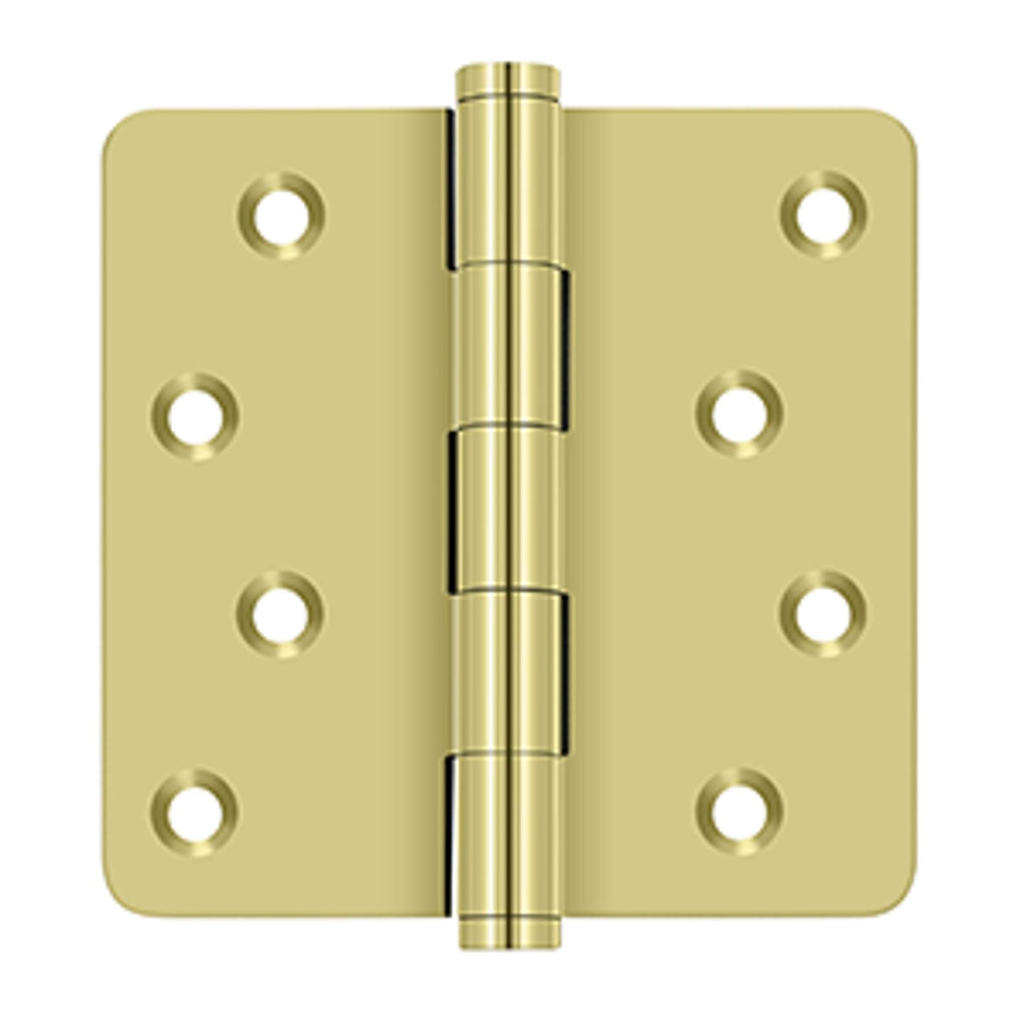 Deltana - 4" x 4" x 1/4" Radius Hinges / Zig-Zag, Solid Brass Hinges