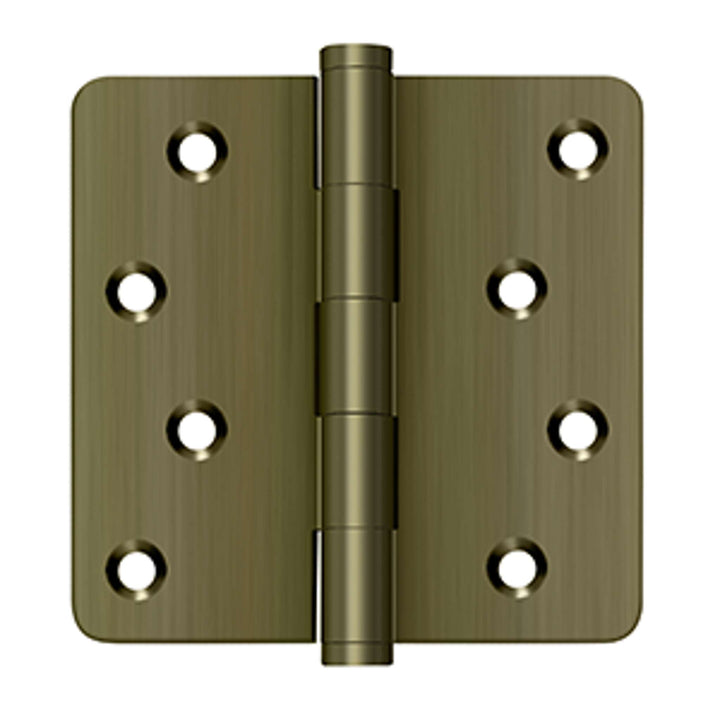 Deltana - 4" x 4" x 1/4" Radius Hinges / Zig-Zag, Solid Brass Hinges