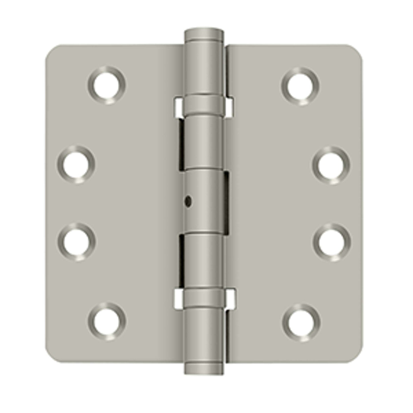 Deltana - 4" x 4" x 1/4" Radius Hinges, Ball Bearings, NRP, Solid Brass, Solid Brass Hinges
