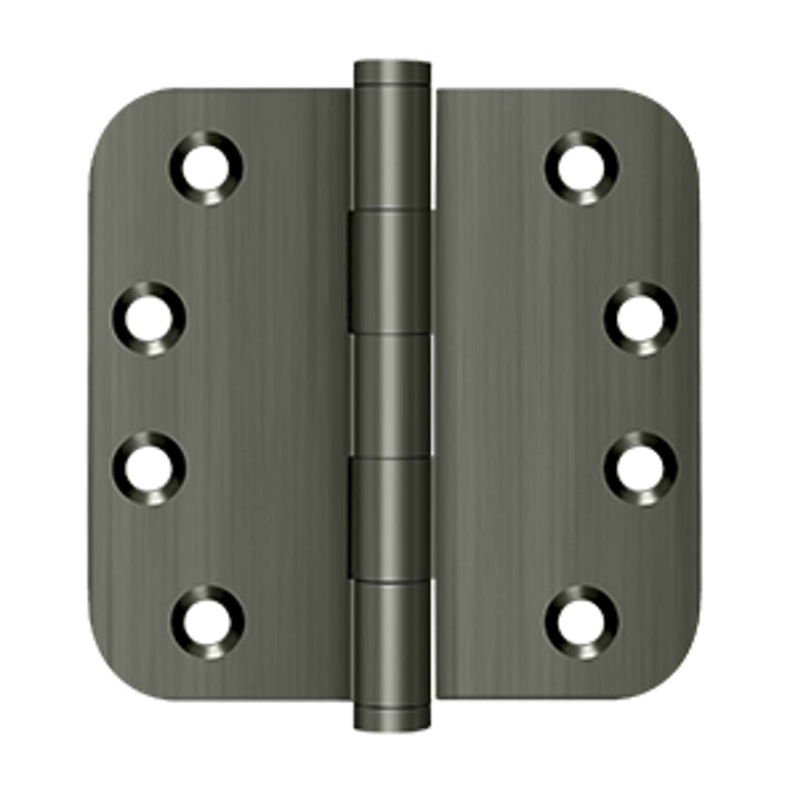 Deltana - 4" x 4" x 5/8" Radius Hinges, Solid Brass Hinges