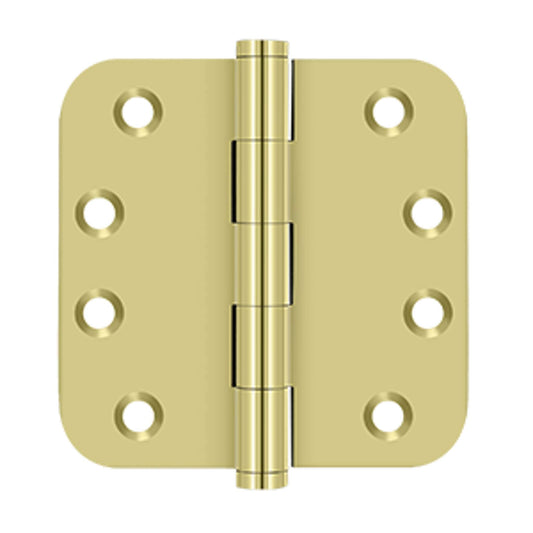 Deltana - 4" x 4" x 5/8" Radius Hinges Residential, Solid Brass Hinges