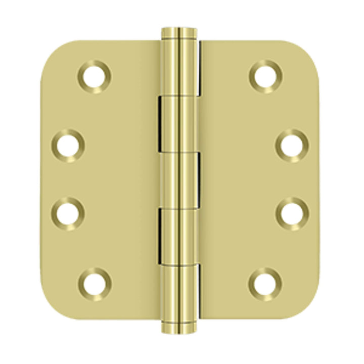 Deltana - 4" x 4" x 5/8" Radius Hinges Residential, Solid Brass Hinges