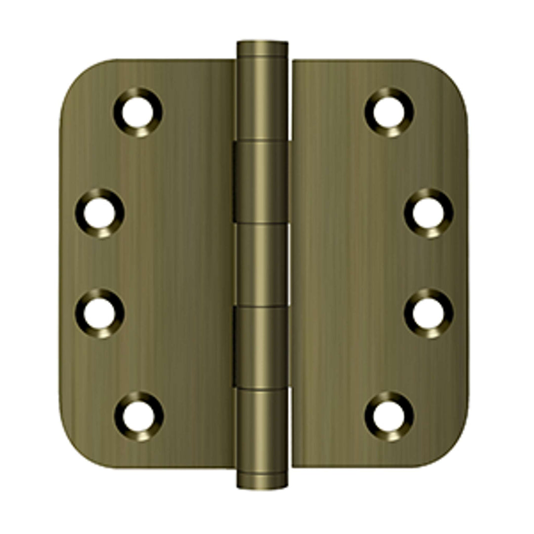 Deltana - 4" x 4" x 5/8" Radius Hinges, Solid Brass Hinges