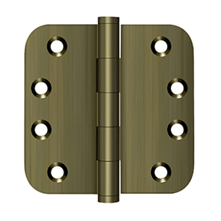 Deltana - 4" x 4" x 5/8" Radius Hinges, Solid Brass Hinges