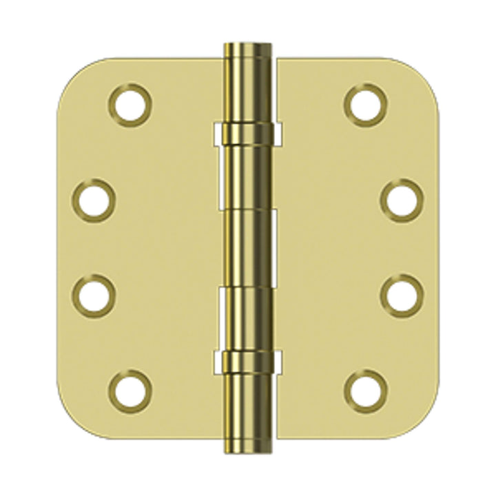 Deltana - 4" x 4" x 5/8" Radius Hinges, Ball Bearing, Solid Brass Hinges