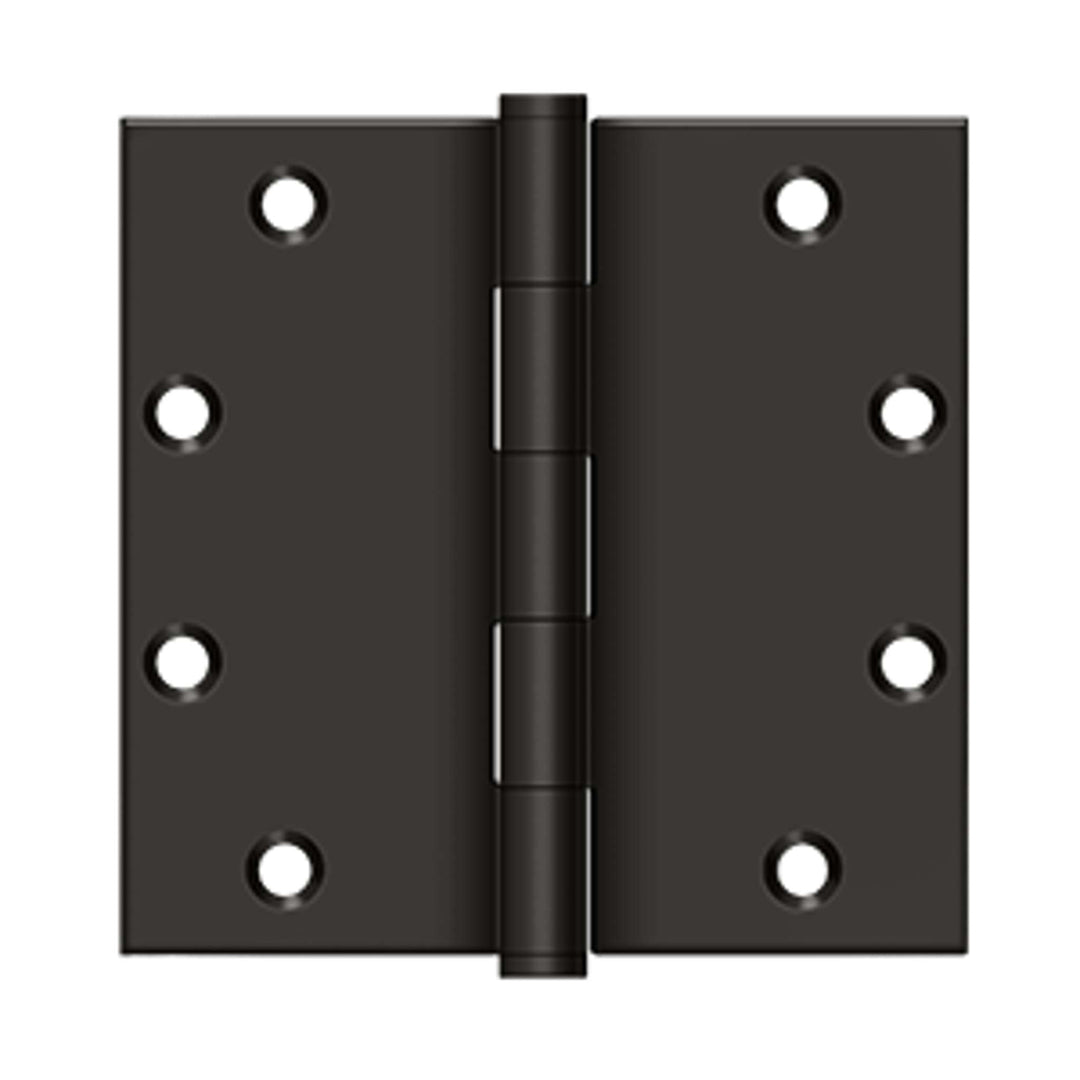 Deltana - 5" x 5" Square Hinges, Solid Brass Hinges