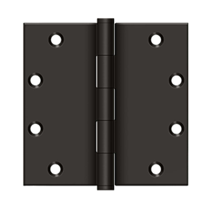 Deltana - 5" x 5" Square Hinges, Solid Brass Hinges