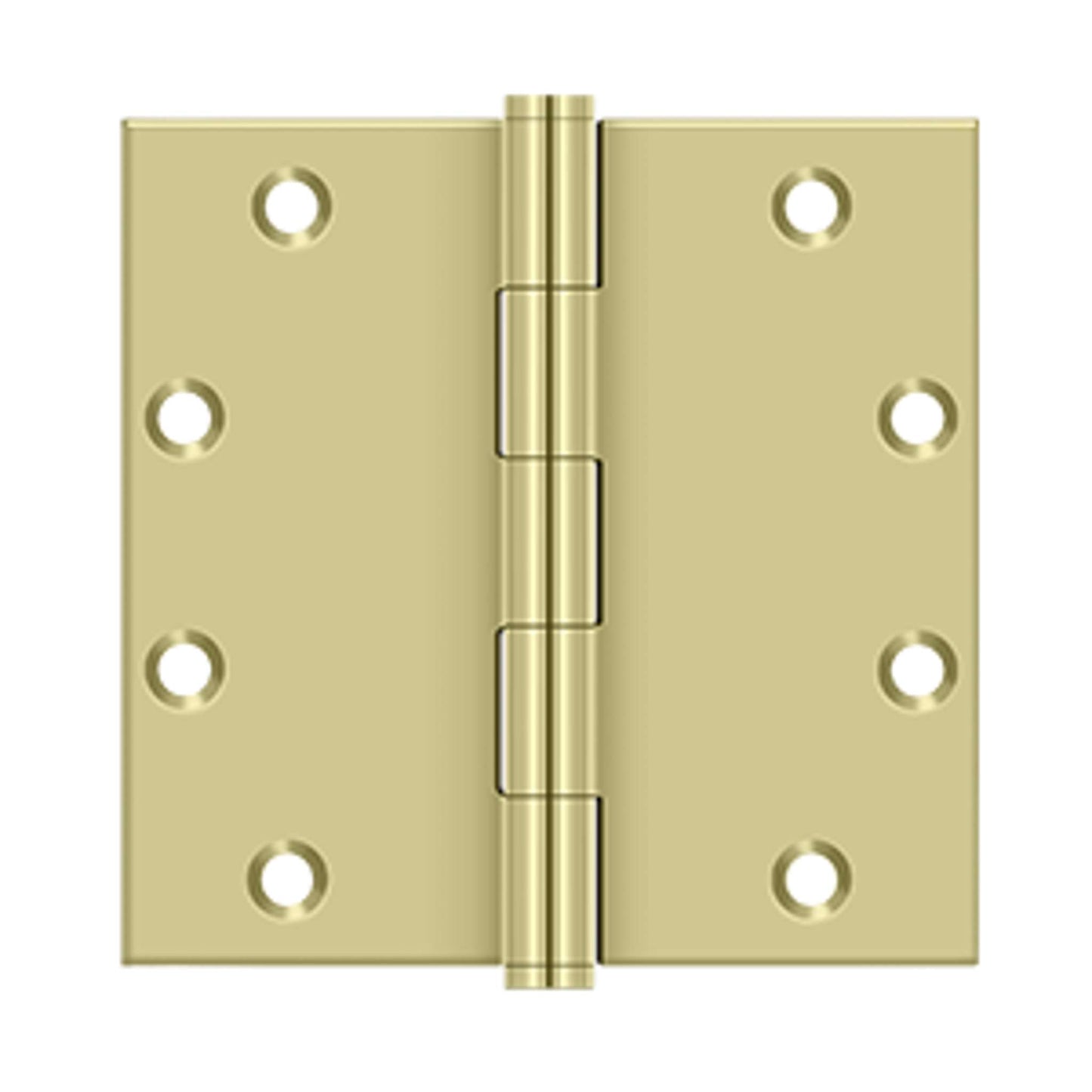 Deltana - 5" x 5" Square Hinges, Solid Brass Hinges