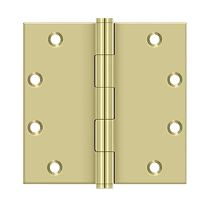 Deltana - 5" x 5" Square Hinges, Solid Brass Hinges