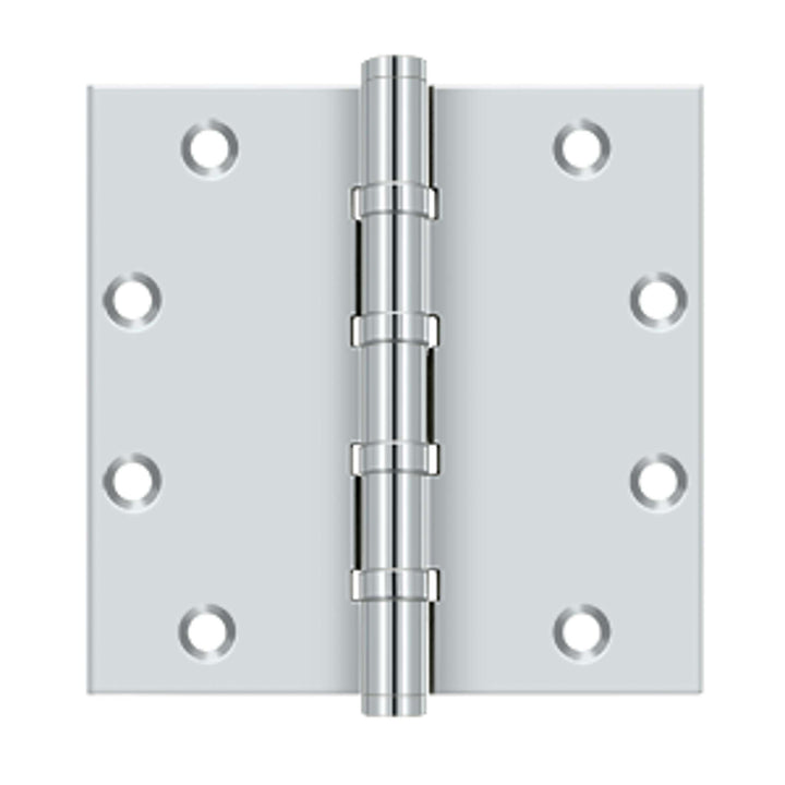 Deltana - 5" x 5" Square Hinges, Ball Bearings, Solid Brass Hinges