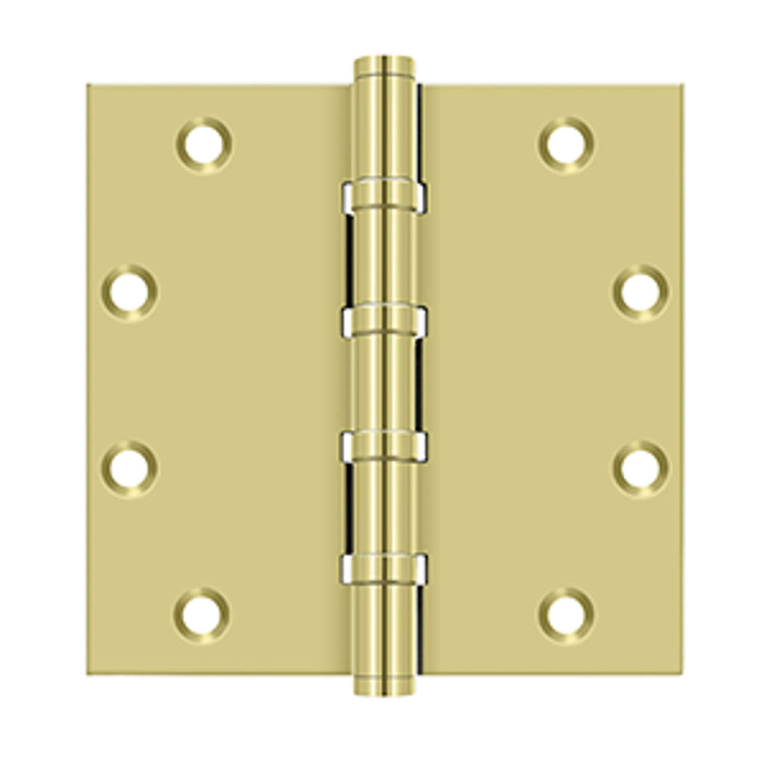 Deltana - 5" x 5" Square Hinges, Ball Bearings, Solid Brass Hinges