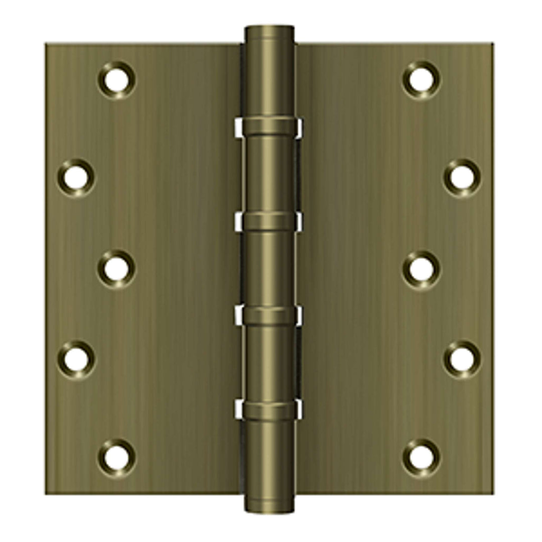 Deltana - 6" x 6" Square Hinges, Ball Bearings, Solid Brass Hinges