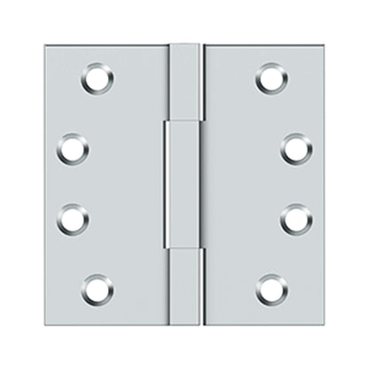 Deltana - 4"x 4" Square Knuckle Hinges, Solid Brass, Square Knuckle Hinges