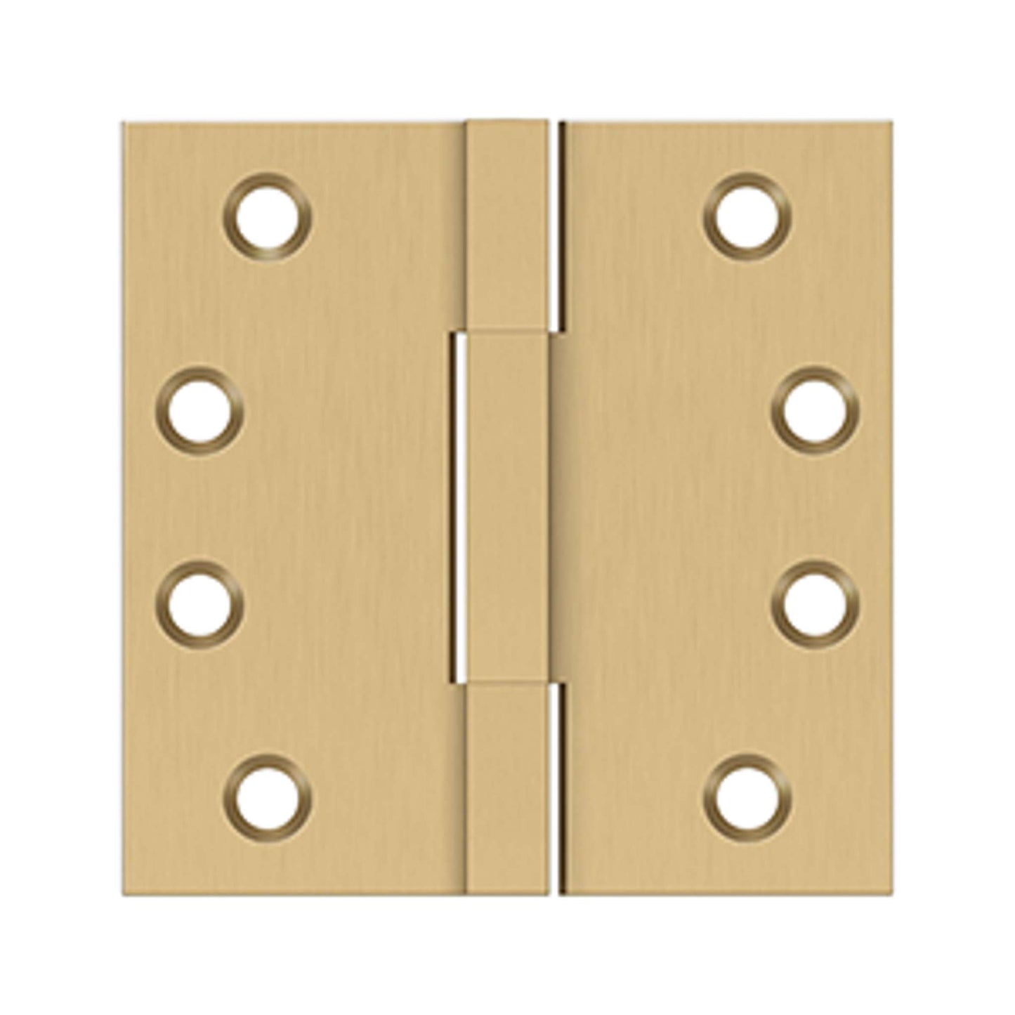 Deltana - 4"x 4" Square Knuckle Hinges, Solid Brass, Square Knuckle Hinges