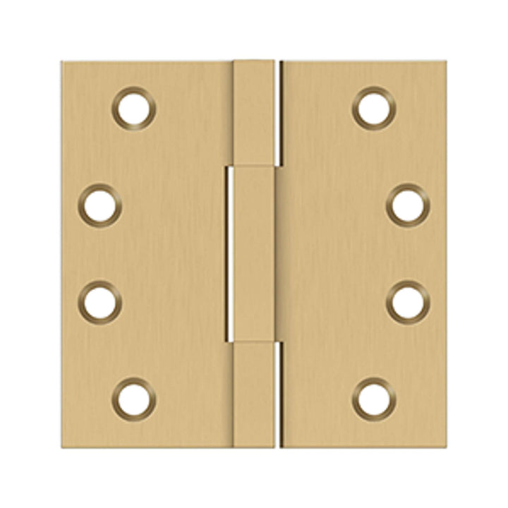 Deltana - 4"x 4" Square Knuckle Hinges, Solid Brass, Square Knuckle Hinges