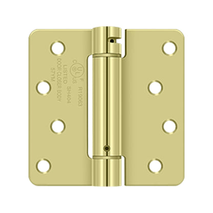 Deltana - 4" x 4" x 1/4" Spring Hinge, UL Listed