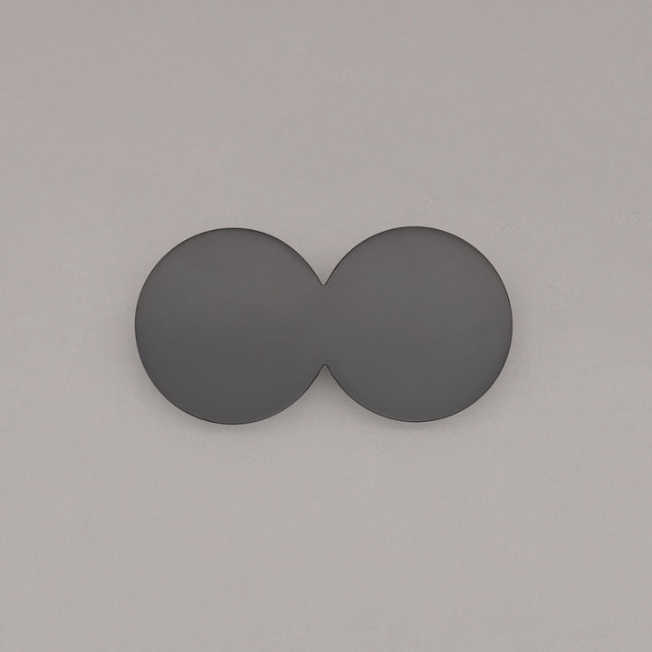 Graphite Brass Cabinet Pull Statement Circular Shaped.