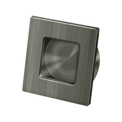 Deltana - Flush Pull, Square, HD, 2-3/4" x 2-3/4", Solid Brass