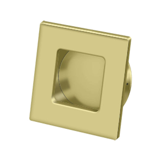 Deltana - Flush Pull, Square, HD, 2-3/4" x 2-3/4", Solid Brass