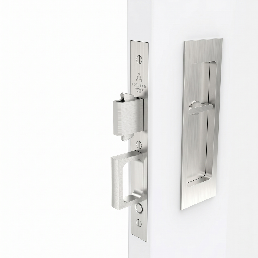 Accurate Invisi-Mount Pocket Door Set  Privacy